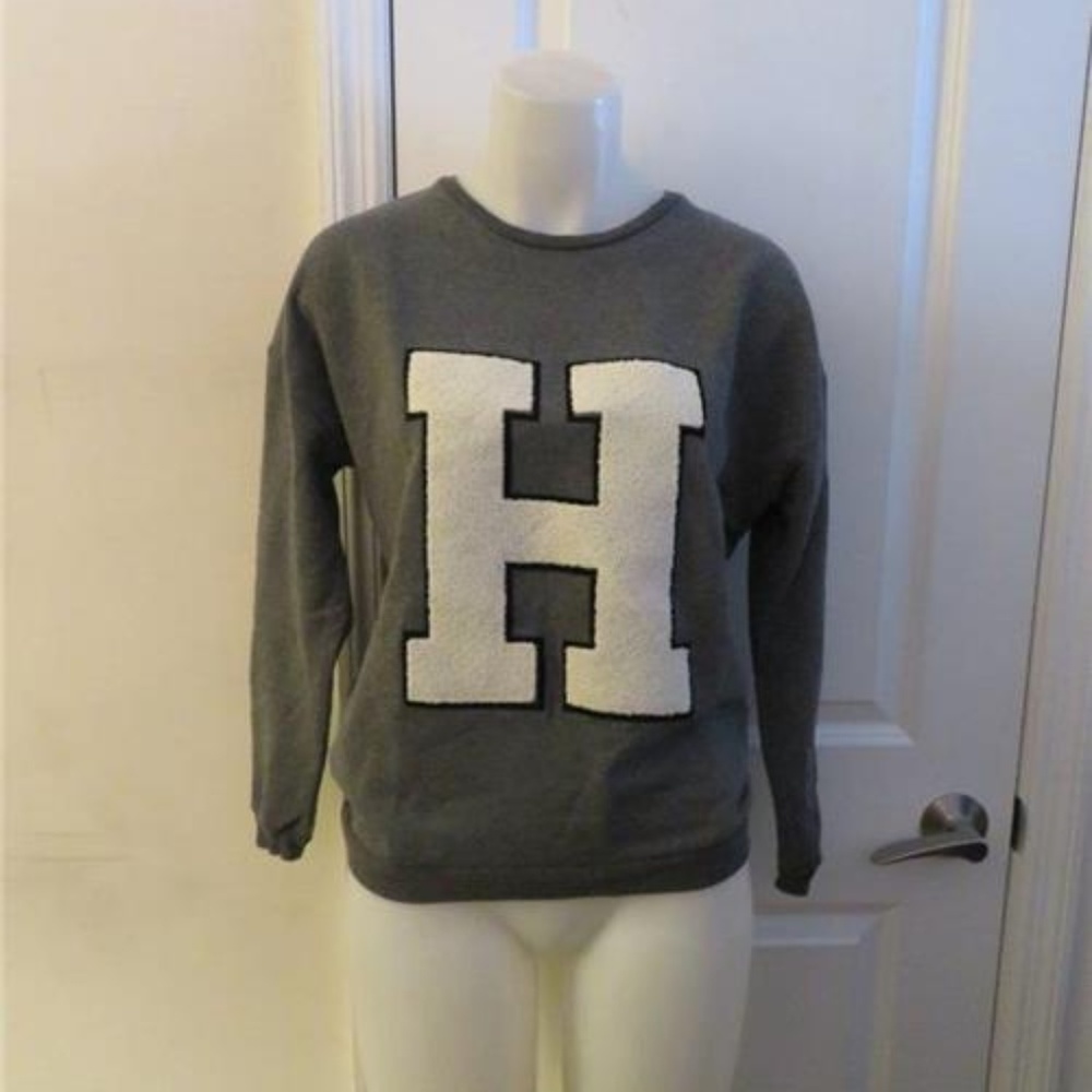 SUBDUED GREY SWEATSHIRT "H" SIZE MEDIUM​​